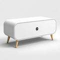 Mobile porta tv dal design essenziale, bianco, per la casa