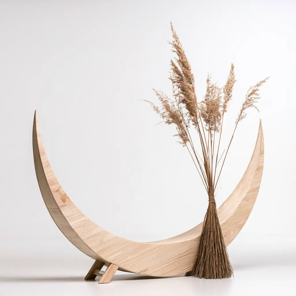 Tavolino laterale dalle linee moderne, beige, per la casa
